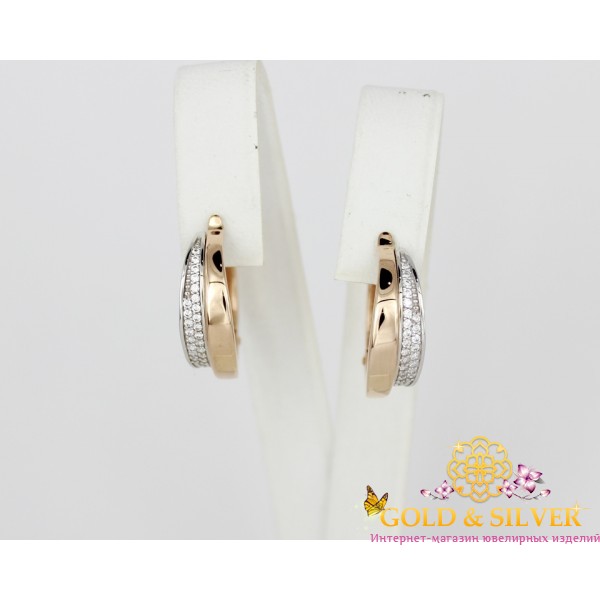 Жіночі золоті сережки конго "Мілан" 430259 , Gold &amp Silver Gold & Silver, Украина